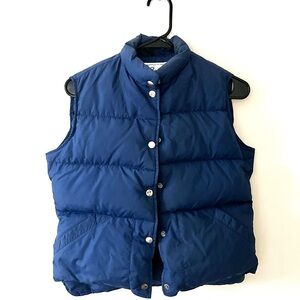 L.L. Bean Navy Goose Down Vest